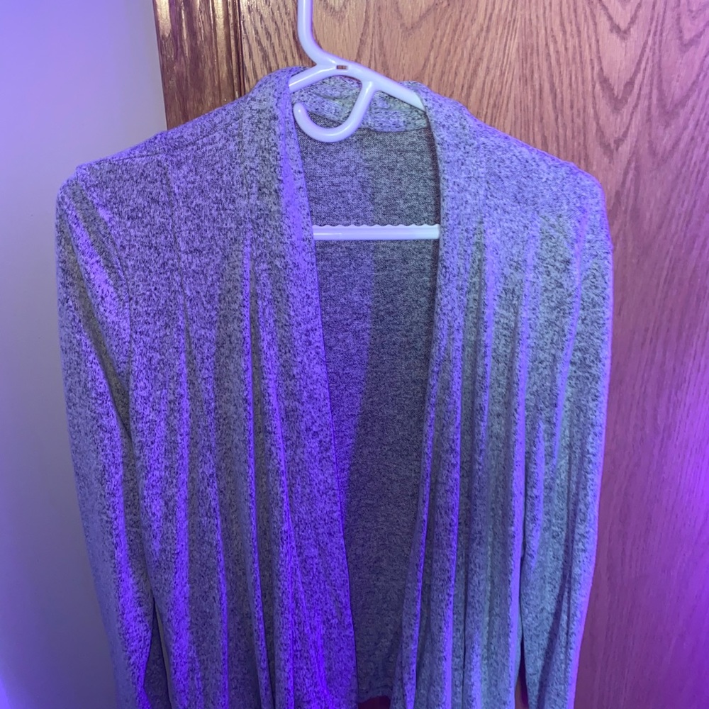 grey heather cardigan!